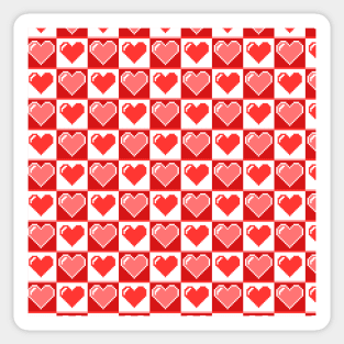 Pixel Heart Pattern Sticker